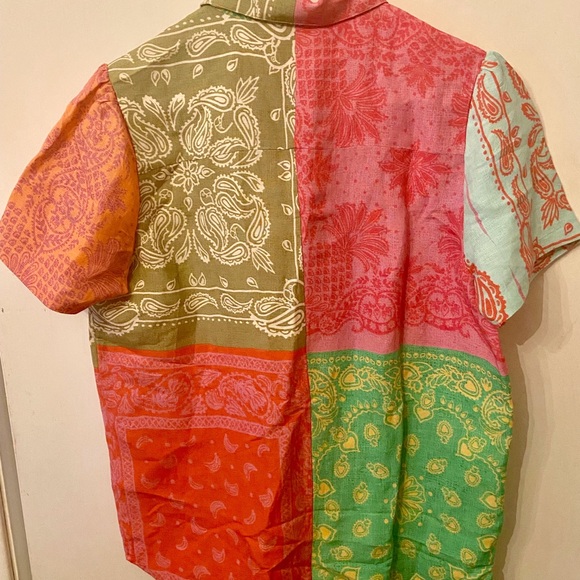 FARM Rio x Anthropologie Printed Surf Shirt - Picture 6 of 9